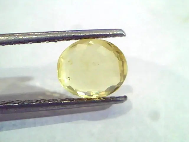 3.03 Ct IGI Certified Unheated Untreated Natural Yellow Sapphire Pukhraj