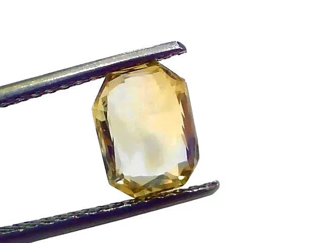 3.03 Ct IGI Certified Unheated Untreated Natural Ceylon Yellow Sapphire AAA - Venus Gems
