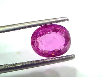 3.04 Ct GII Certified Unheated Untreated Natural Madagaskar Ruby AAAA