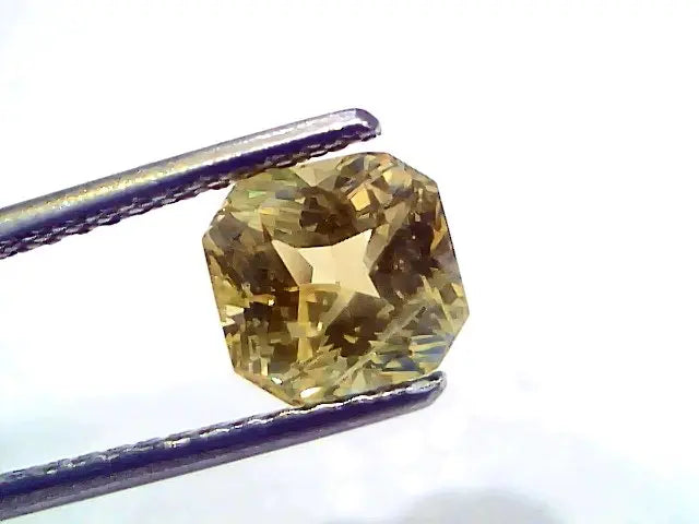 3.04 Ct IGI Certified Unheated Untreated Natural Ceylon Yellow Sapphire AAA