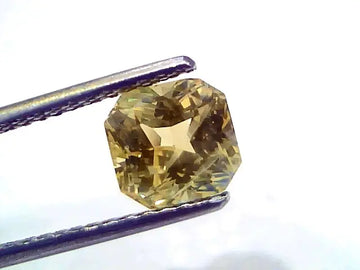 3.04 Ct IGI Certified Unheated Untreated Natural Ceylon Yellow Sapphire AAA