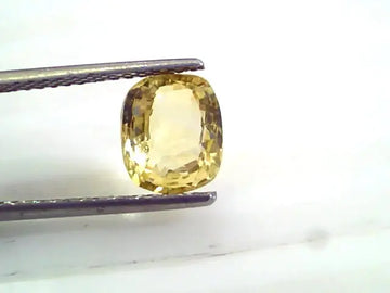 3.06 Ct 5 Ratti Unheated Untreated Natural Ceylon Yellow Sapphire