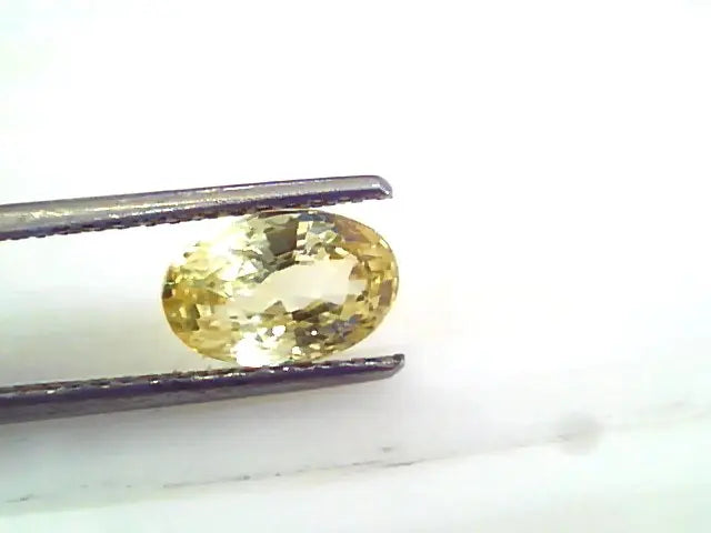 3.05 Ct 5 Ratti Unheated Untreated Natural Srilankan Yellow Sapphire