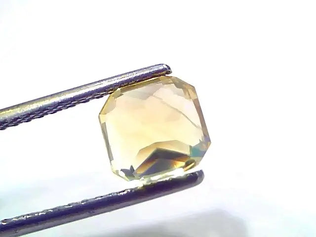 3.04 Ct IGI Certified Unheated Untreated Natural Ceylon Yellow Sapphire AAA