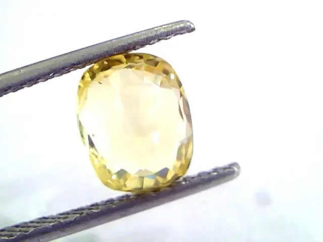 3.04 Ct IGI Certified Unheated Untreated Natural Ceylon Yellow Sapphire