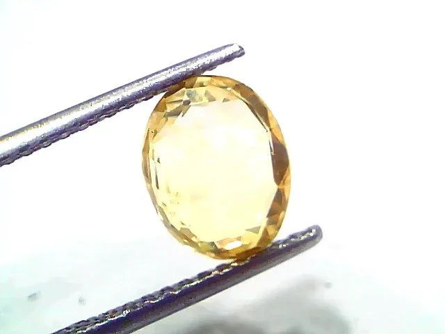 3.04 Ct IGI Certified Unheated Untreated Natural Ceylon Yellow Sapphire - Venus Gems