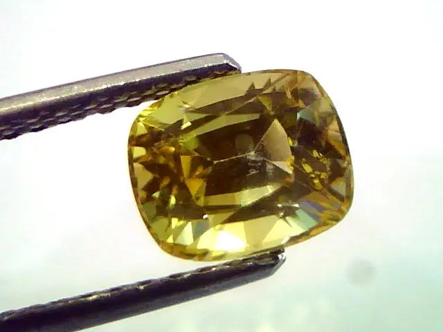 3.05 Ct Unheated Untreated Natural Ceylon Yellow Sapphire AAA