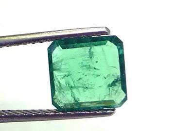 3.05 Ct GII Certified Untreated Natural Zambian Emerald Gems AAA - Venus Gems
