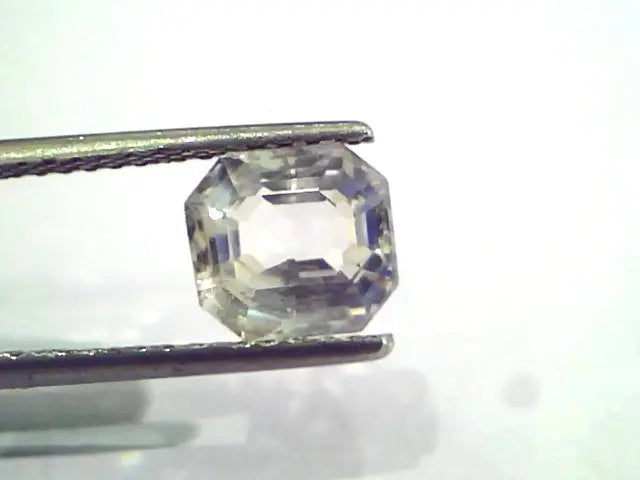 3.05 Ct Unheated Untreated IGI Certified Natural Ceylon White Sapphire