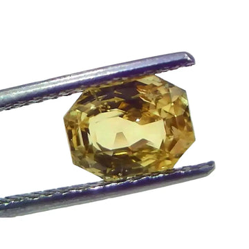 3.05 Ct IGI Certified Unheated Untreated Natural Ceylon Yellow Sapphire AAAAA