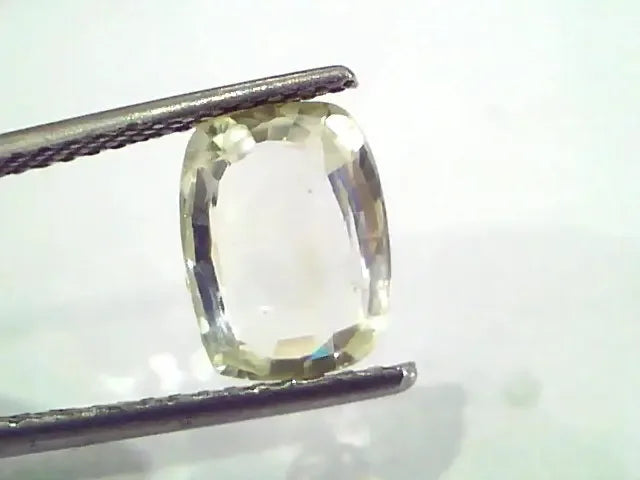 3.06 Ct Unheated Untreated Natural Ceylon Yellow Sapphire Pukhraj - Venus Gems