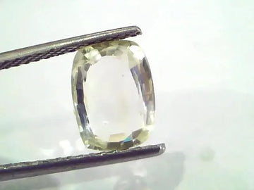 3.06 Ct Unheated Untreated Natural Ceylon Yellow Sapphire Pukhraj - Venus Gems