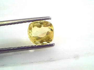 3.07 Ct 5 Ratti Unheated Untreated Natural Ceylon Yellow Sapphire