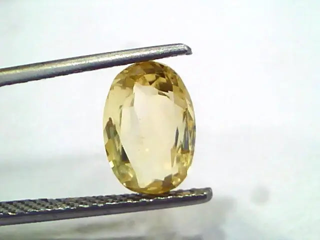 3.05 Ct Unheated Untreated Natural Ceylon Yellow Sapphire Gems