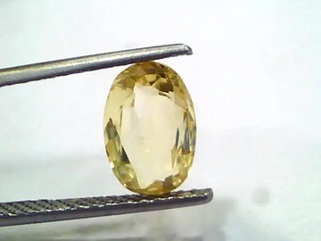 3.05 Ct Unheated Untreated Natural Ceylon Yellow Sapphire Gems