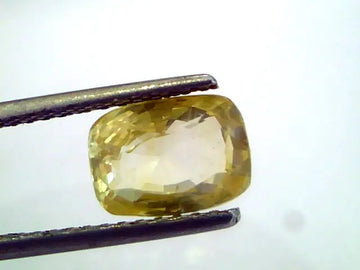 3.09 Ct Unheated Untreated Natural Ceylon Srilankan Yellow Sapphire