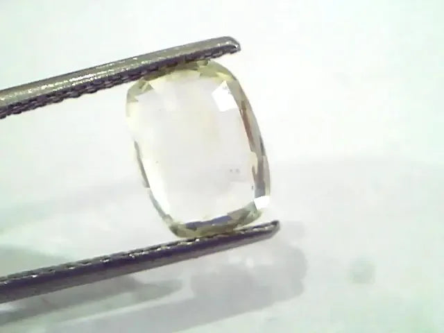 3.06 Ct Unheated Untreated Natural Ceylon Yellow Sapphire Pukhraj - Venus Gems