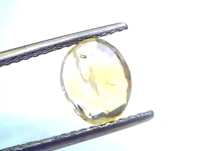 3.07 Ct Unheated Untreated Natural Ceylon Yellow Sapphire Gems
