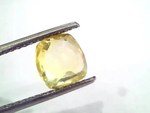 3.05 Ct IGI Certified Unheated Untreated Natural Ceylon Yellow Sapphire