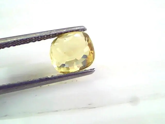 3.07 Ct 5 Ratti Unheated Untreated Natural Ceylon Yellow Sapphire