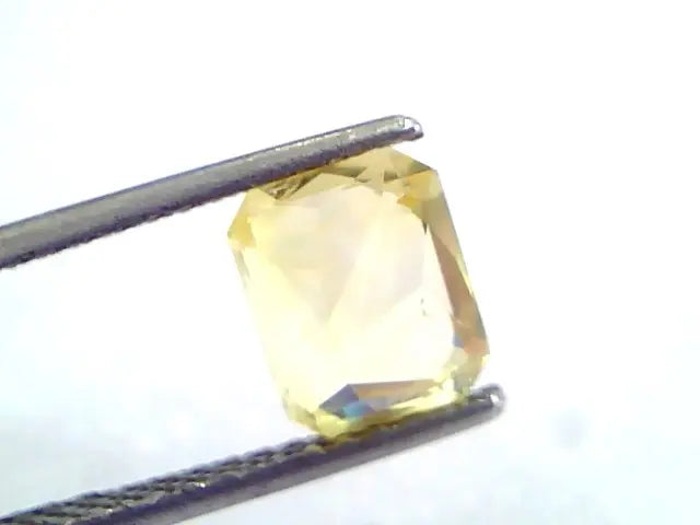3.05 Ct IGI Certified Unheated Untreated Natural Yellow Sapphire AAAA