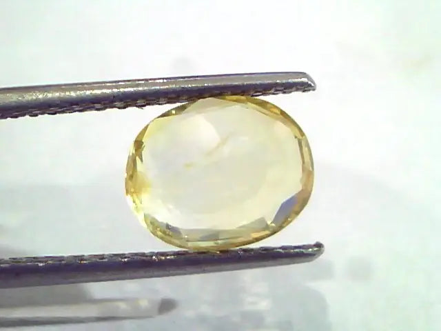 3.05 Ct IGI Certified Unheated Untreated Natural Ceylon Yellow Sapphire
