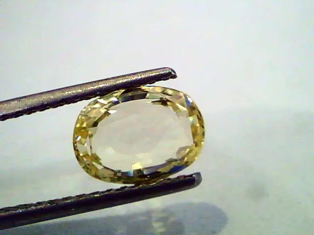 3.06 Ct Unheated Untreated Natural Ceylon Yellow Sapphire Gems