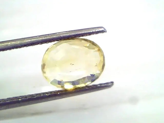 3.07 Ct 5 Ratti Unheated Untreated Natural Srilankan Yellow Sapphire