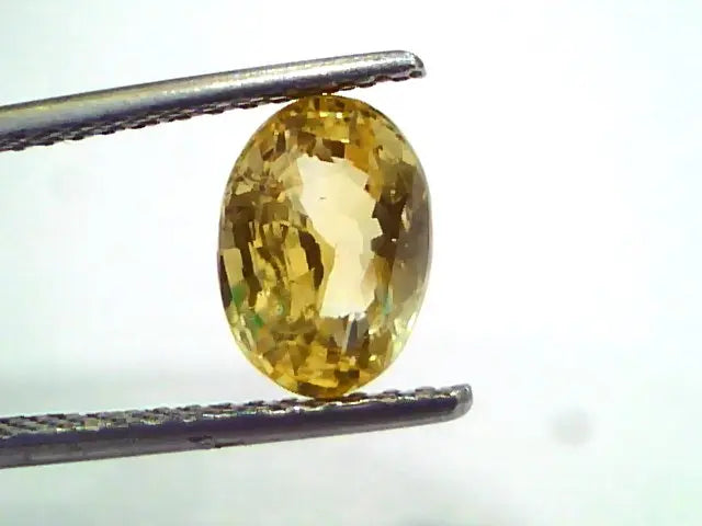 3.06 Ct IGI Certified Unheated Untreated Natural Ceylon Yellow Sapphire