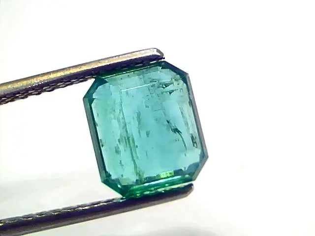 3.07 Ct IGI Certified Untreated Natural Zambian Emerald Gemstone AAA