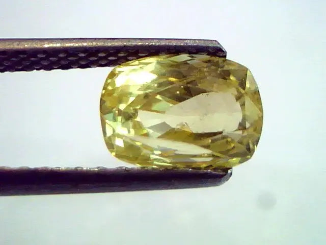 3.07 Ct Unheated Untreted Natural Ceylon Yellow Sapphire Pukhraj
