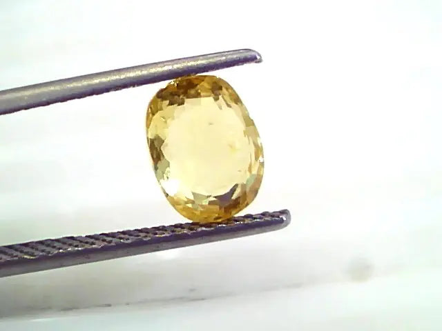 3.08 Ct 5.15 Rt Unheated Untreated Natural Srilankan Yellow Sapphire