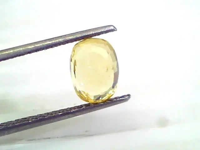 3.08 Ct 5.15 Rt Unheated Untreated Natural Srilankan Yellow Sapphire