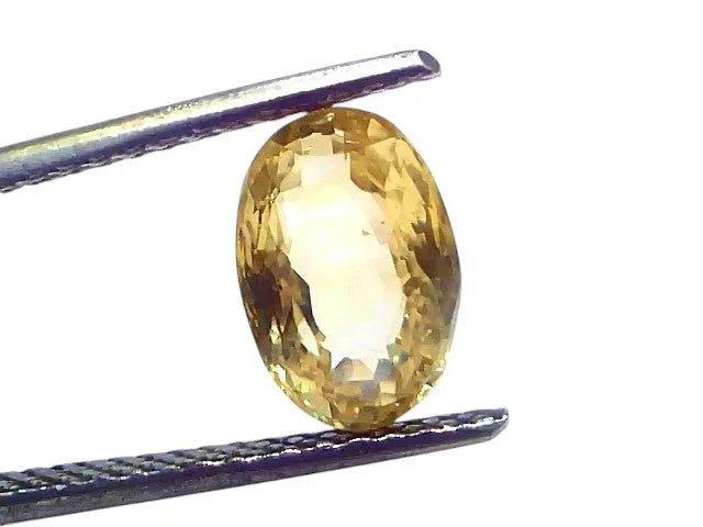 3.07 Ct IGI Certified Unheated Untreated Natural Ceylon Yellow Sapphire - Venus Gems