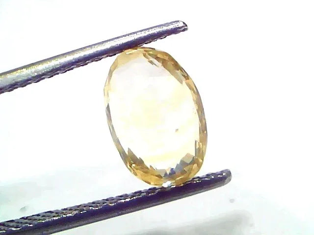 3.07 Ct IGI Certified Unheated Untreated Natural Ceylon Yellow Sapphire - Venus Gems