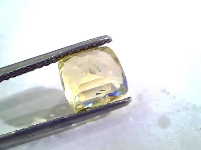 3.08 Ct Unheated Untreated Natural Ceylon Yellow Sapphire AAA