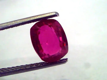 3.08 Ct GRS Certified Unheated Untreated Natural Old Burma Mines Ruby **Rare**