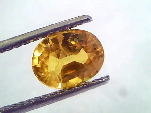 3.10 Ct Natural Yellow Sapphire Pukhraj Jupiter Gemstone(Heated)