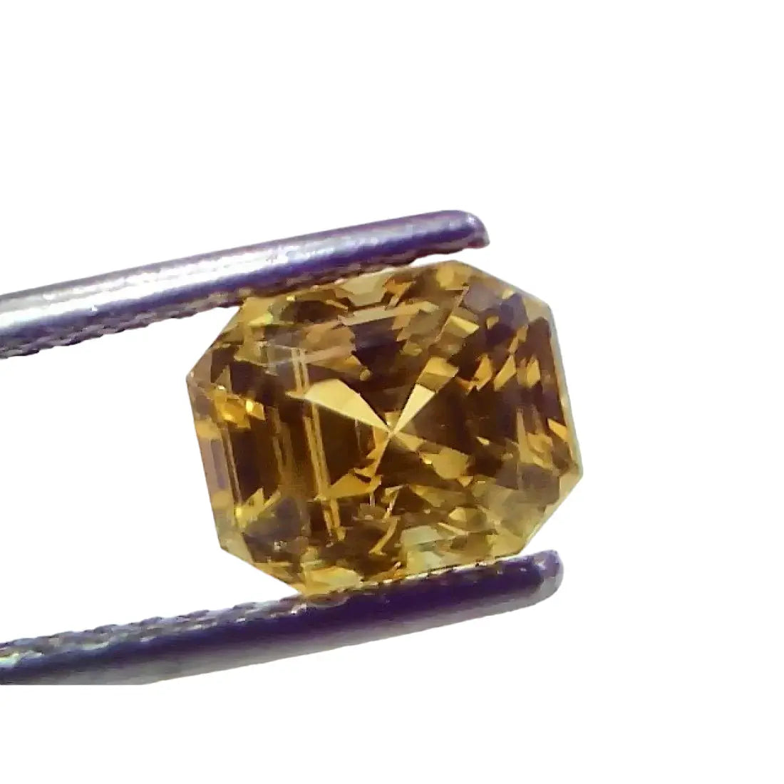 3.08 Ct IGI Certified Unheated Untreated Natural Ceylon Yellow Sapphire AAAAA