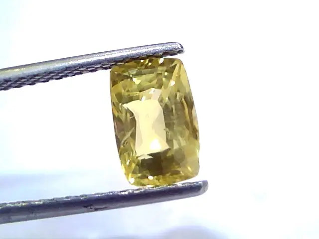 3.08 Ct Certified Unheated Untreated Natural Ceylon Yellow Sapphire