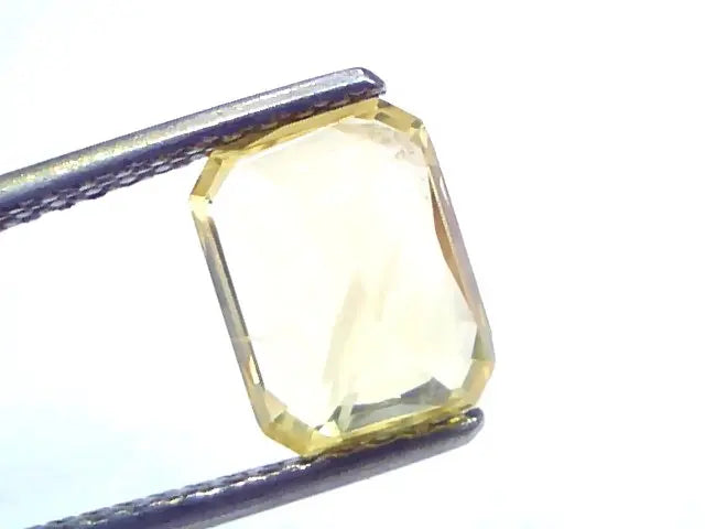 3.08 Ct IGI Certified Unheated Untreated Natural Ceylon Yellow Sapphire AAA