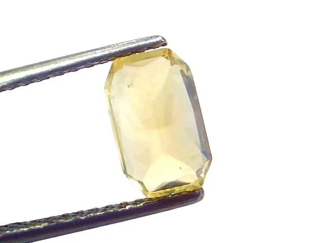 3.08 Ct IGI Certified Unheated Untreated Natural Ceylon Yellow Sapphire AAAAA - Venus Gems