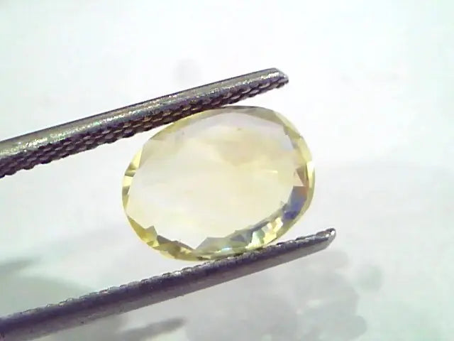 3.09 Ct Unheated Untreated Natural Ceylon Yellow Sapphire Pukhraj