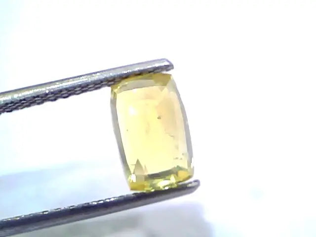 3.08 Ct Certified Unheated Untreated Natural Ceylon Yellow Sapphire