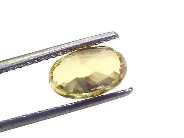 3.08 Ct IGI Certified Unheated Untreated Natural Ceylon Yellow Sapphire AA - Venus Gems
