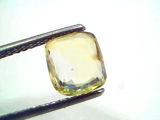 3.09 Ct Certified Unheated Untreated Natural Ceylon Yellow Sapphire Gemstone - Venus Gems