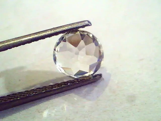 3.08 Ct Unheated Untreated Natural Diamond Cut White Sapphire Gemstone