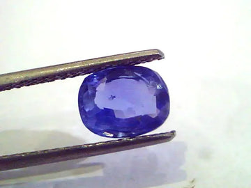 3.09 Ct Unheated Untreated Natural Ceylon Blue Sapphire Neelam Gems