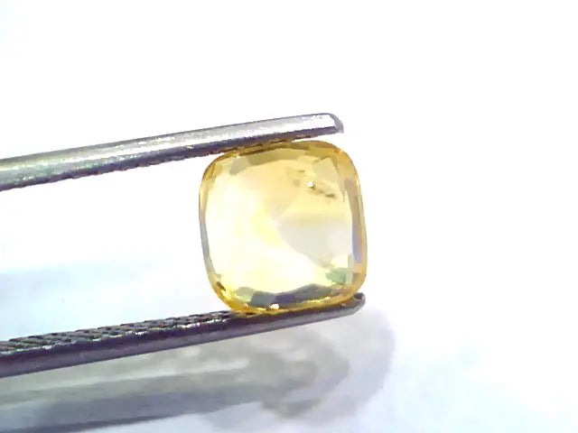 3.09 Ct Unheated Untreated Natural Ceylon Yellow Sapphire Gems AAA
