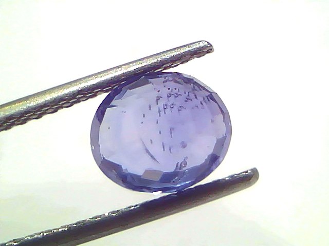 3.09 Ct 3.4 Ratti IGI Certified Unheated Untreated Natural Ceylon Blue Sapphire